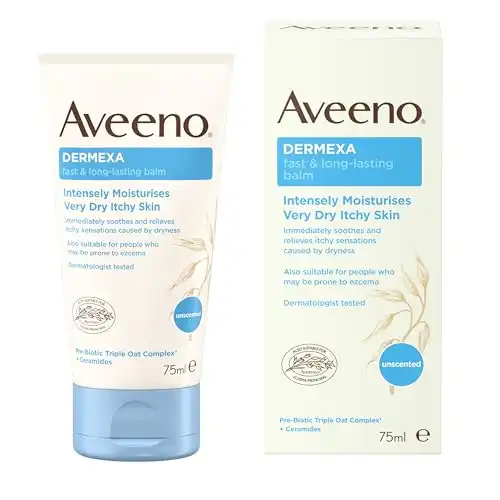 AVEENO® Dermexa Fast & Long-Lasting Balm | Intensely Moisturises Very Dry Itchy Skin | 75ml