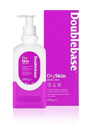 Doublebase Dry Skin Emollient. Clinically Proven Moisturiser for Eczema, Psoriasis and Dermatitis Treatment. Body Cream for Dry Skin Relief, 250g Pump Pack