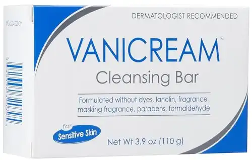 Vanicream Cleansing Bar For Sensitive Skin, 3.9 Oz (Pack of 2)